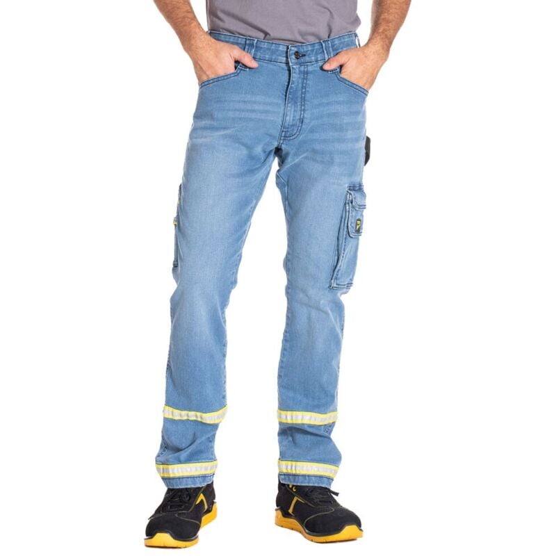 foto del prodotto rica lewis pantaloni jeans claro tasconi denim fluo taglia 56