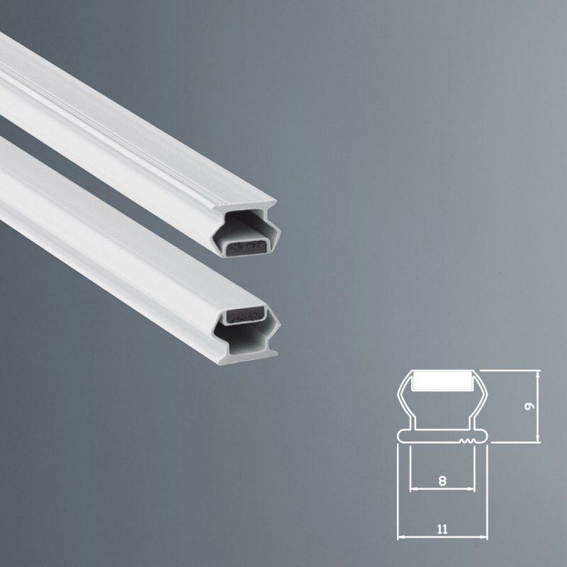 foto del prodotto ricambi box doccia guarnizione magnetica box doccia in gomma ec mag 13 kit 2 pezzi bianco