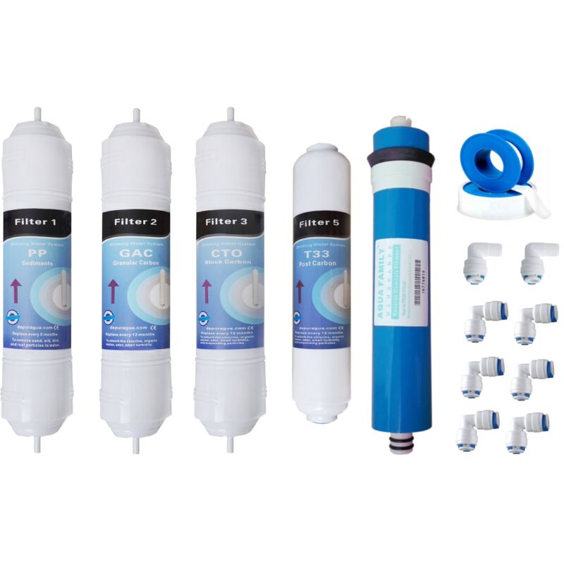 foto del prodotto ricambi osmosi inversa in linea e membrana 50 gpd