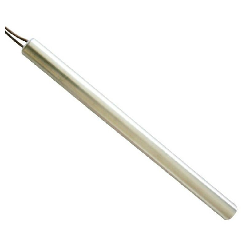 foto del prodotto ricambi pellet candeletta resistenza cartuccia accensione per stufe a pellet caldaie e bruciatori, esecuzione diritta 10mm lunghezza totale 180 mm