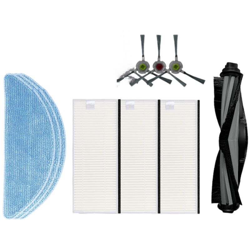 foto del prodotto ricambio compatibile con aspirapolvere robot honiture g20 g20 pro, 1 spazzola rotante, 3 spazzole laterali, 3 filtri hepa, 3 panni per mocio