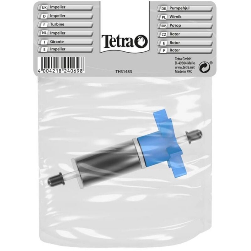 foto del prodotto ricambio girante completo di alberino e boccole in gomma per filtro ex 1200 plus tetra