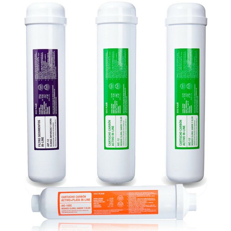 foto del prodotto ricambio o kit di 4 filtri per osmosi compatta ath genius