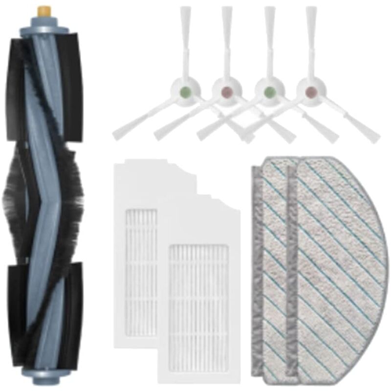 foto del prodotto ricambio per aspirapolvere robot ecovacs deebot t10 plus, accessori, spazzola principale, spazzola laterale, filtro hepa sollbry