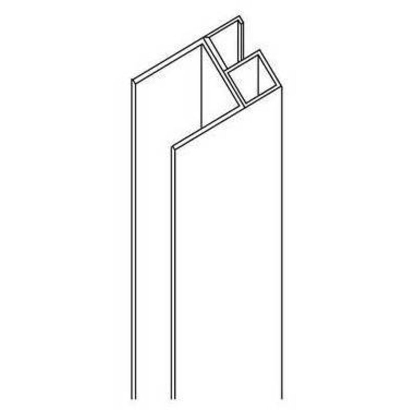 foto del prodotto ricambio profilo verticale per linea oxygen ad angolo e circolare misura cm 190