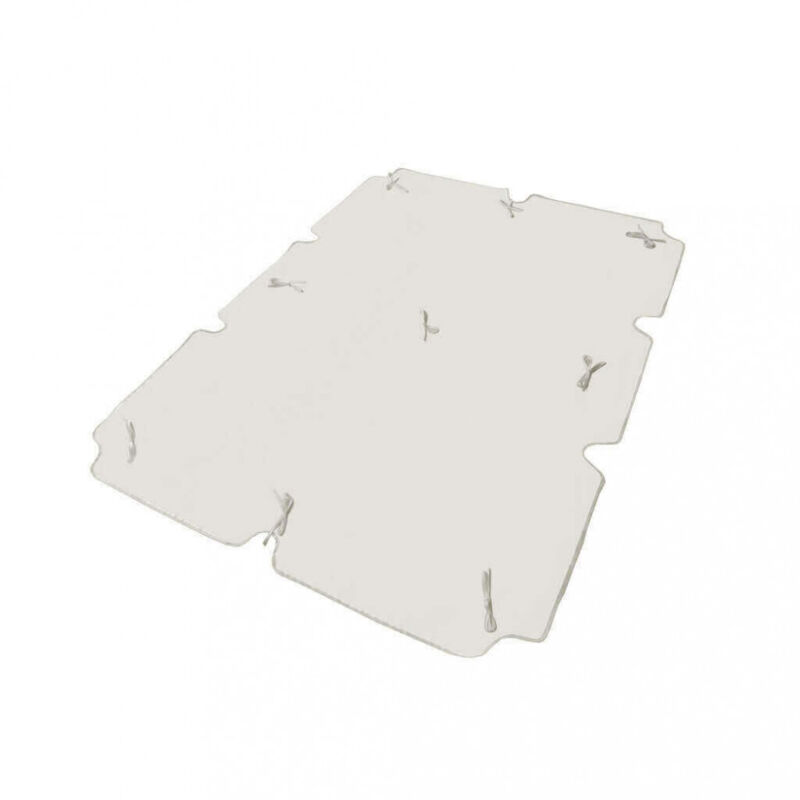 foto del prodotto ricambio tetto per dondolo 2 posti in poliestere cm 165x112x1 cloth colore bianco