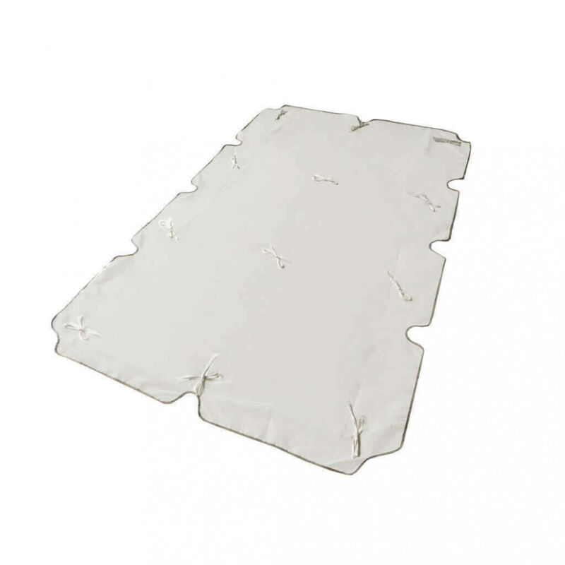foto del prodotto ricambio tetto per dondolo 3 posti in poliestere cm 200x112x1 cloth colore bianco