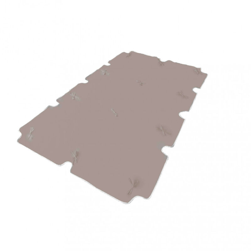 foto del prodotto ricambio tetto per dondolo 3 posti in poliestere cm 200x112x1 cloth colore tortora