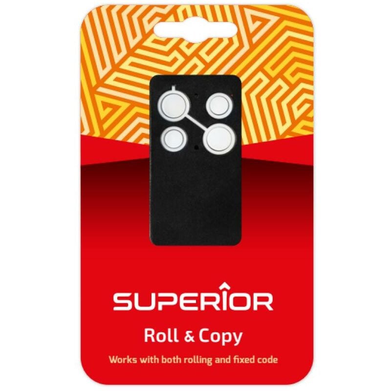 foto del prodotto ricambio universale per radiocomandi superior rolling code frequenza 433,92 suprr001