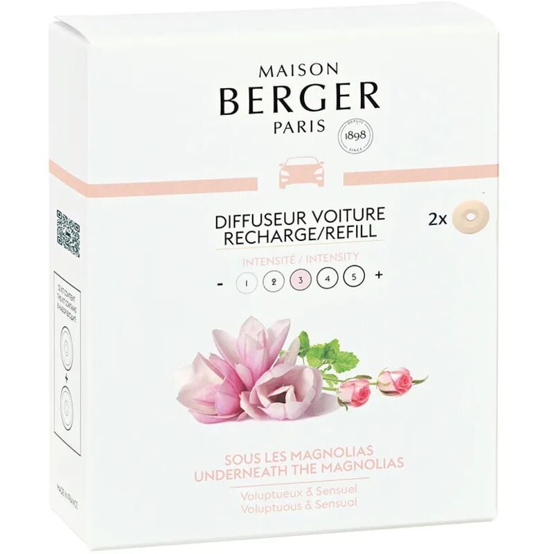 foto del prodotto ricarica diffusore auto sous les magnolias x2 lampe berger