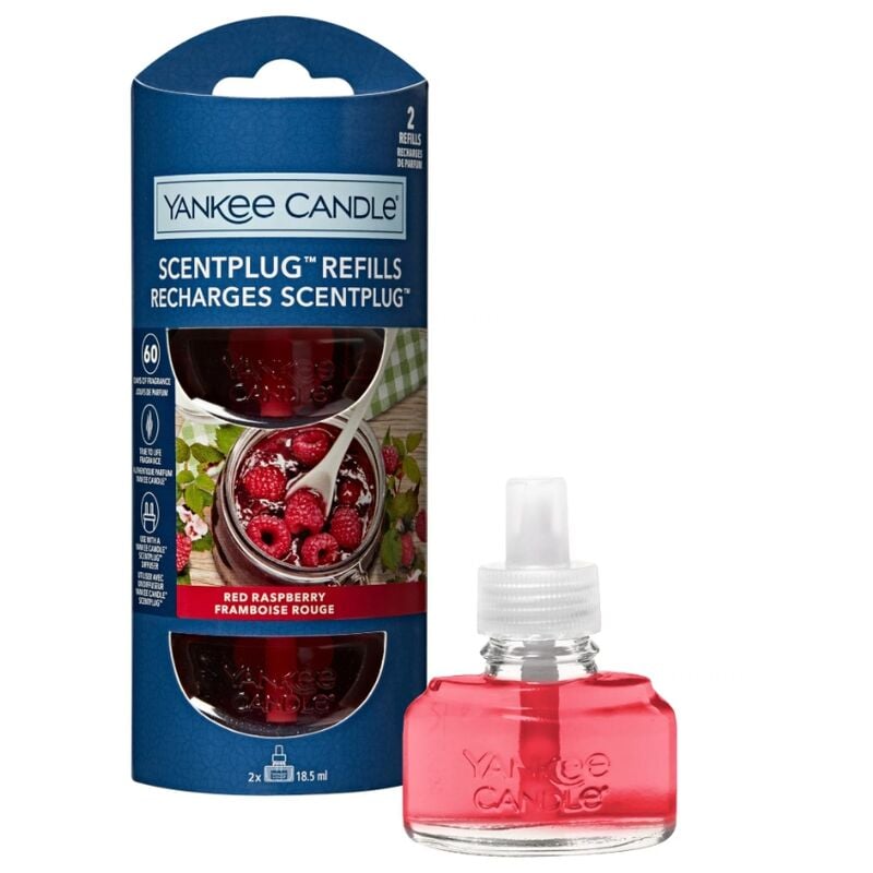 foto del prodotto ricarica per diffusore di fragranza elettrico scentplug red raspberry yankee candle
