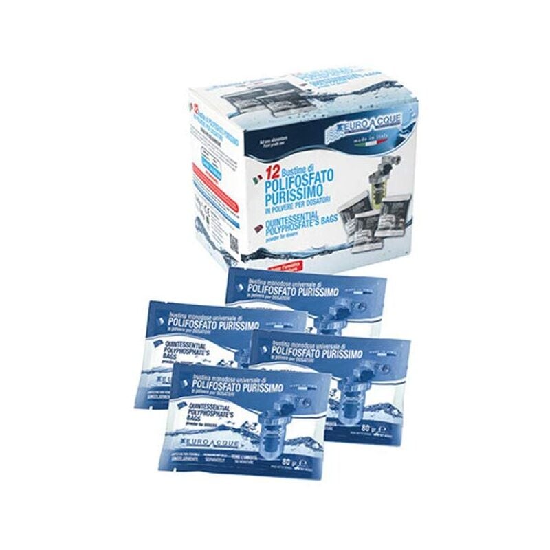 foto del prodotto ricarica per dosatore polifosfati bustine monodose 12 pezzi euroacque