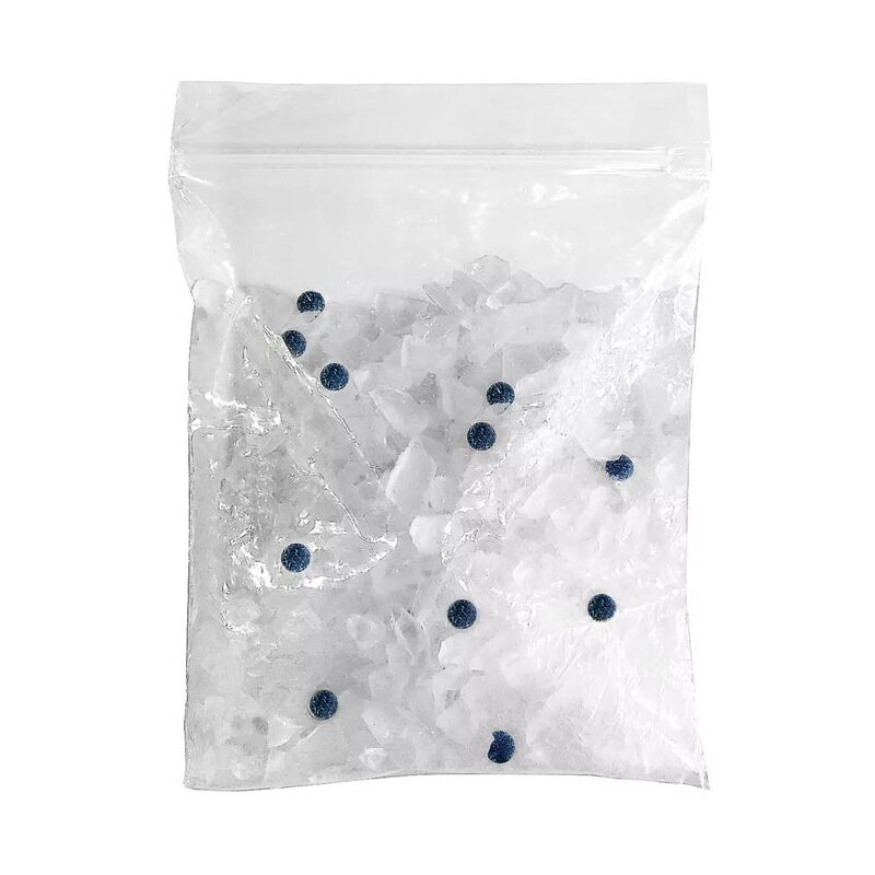 foto del prodotto ricarica polifosfati in cristalli, sacchetto 140gr. completo di filtro interno di ricambio. per dosatore cod. 545950. durata media cristalli 6 mesi.