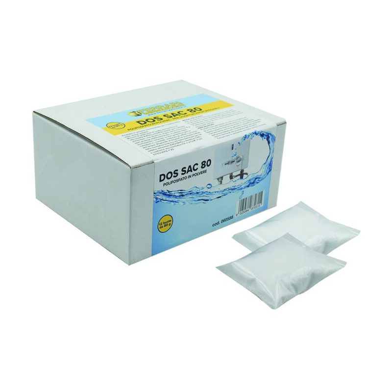 foto del prodotto ricarica polifosfati in polvere per dosatori antincrostazione acque sanitarie conf. 12x80g food grade ferrari welcome 060588