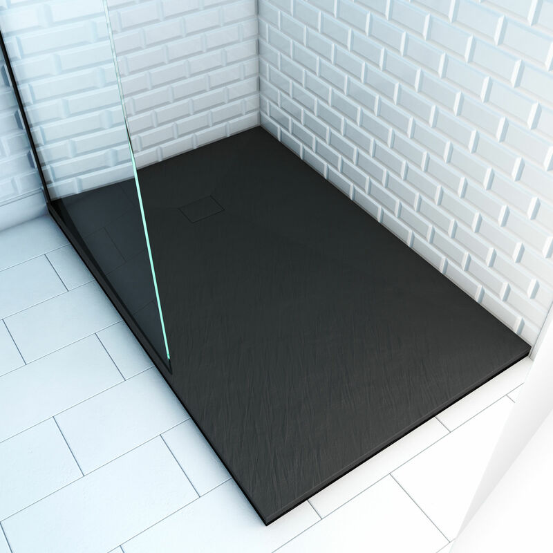 foto del prodotto ricevitore materiali compositi lampeggianti smc finitura in ardesia nera 80x120cm rock 2 black 80
