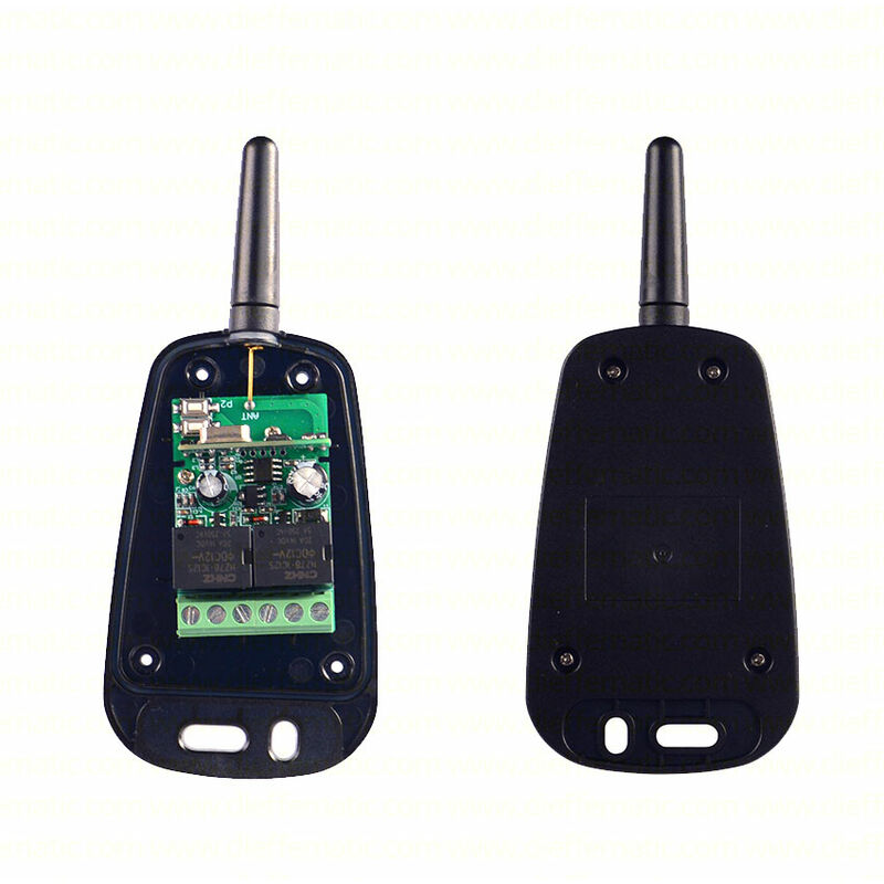 foto del prodotto ricevitore universale 433 mhz 2 canali a lungo raggio con antenna e box yet894