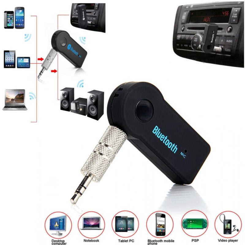 foto del prodotto ricevitore vivavoce auto bluetooth 3.0 edr aux adattatore audio bt310 trade shop traesio