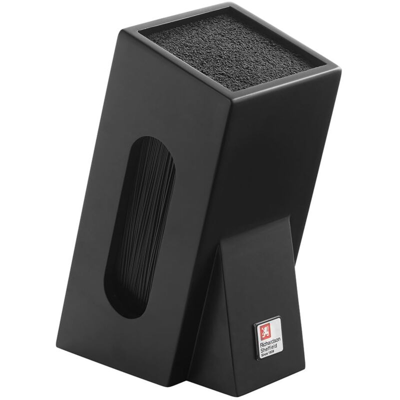foto del prodotto richardson sheffield r164hsrc58846 blocco per coltelli con inserto a spazzola non attrezzato nero, 15,5 x 11,5 x 26 cm