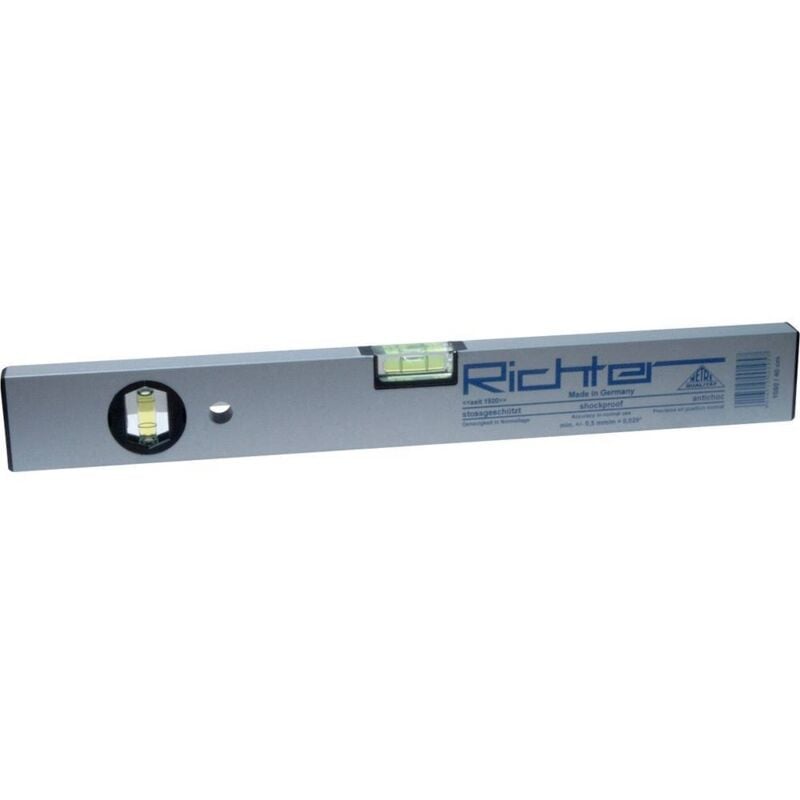 foto del prodotto richter 9010922 livella a bolla in metallo leggero 1200 mm 0.5 mm m