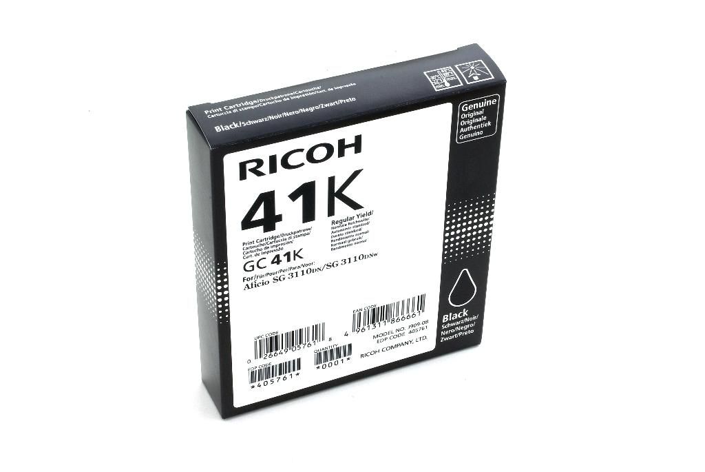 foto del prodotto ricoh 405761 cartuccia d inchiostro 1 pz originale resa standard nero per foto
