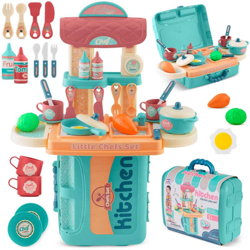foto del prodotto ricokids 772901 cucina per bambini con valigia