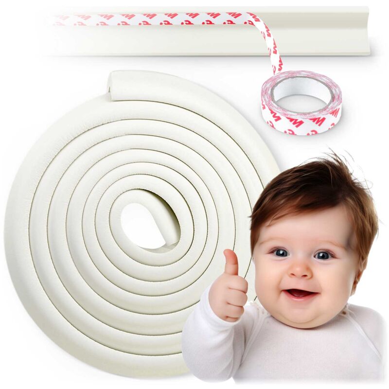 foto del prodotto ricokids 798710 nastro protettivo in schiuma, bianco, 6 m