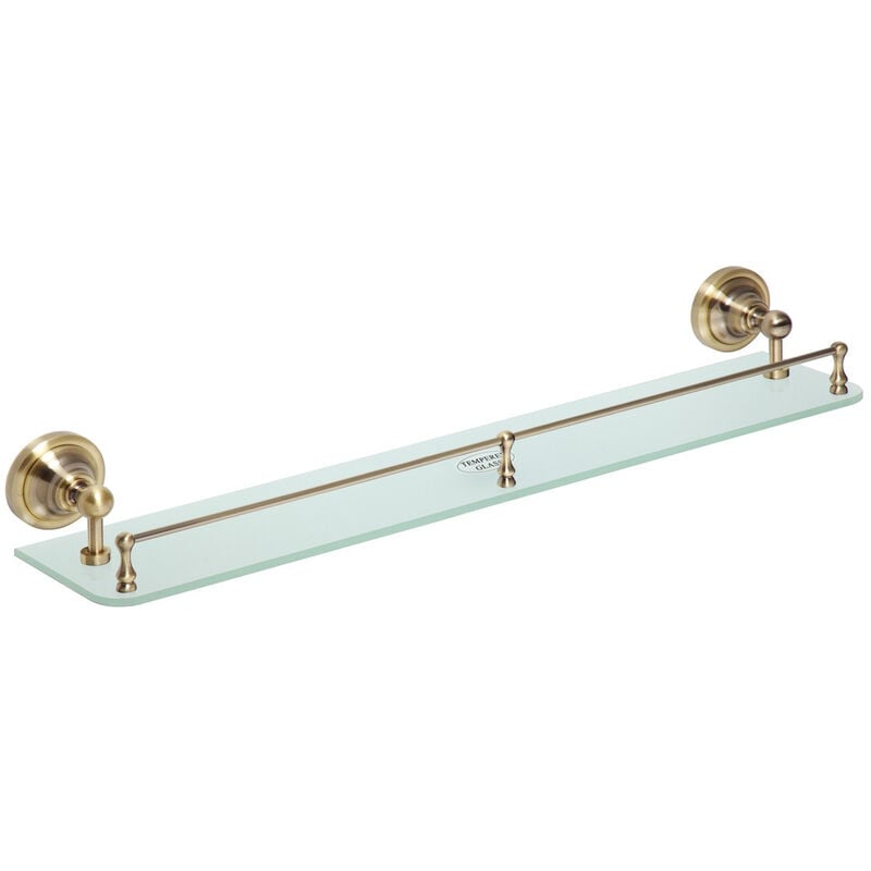 foto del prodotto ricordi mensola in ottone e vetro, bronzo optimaric24br bemeta