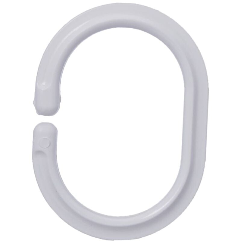foto del prodotto ridder 494010 anelli tende bianche 4 x 0,5 x 6 cm 12 pezzi