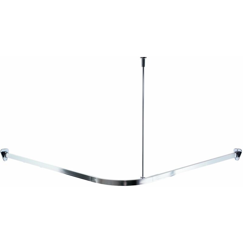foto del prodotto ridder 525000 350 struttura angolare per tenda doccia, 90 x 90 x 90 cm, in alluminio lucidato