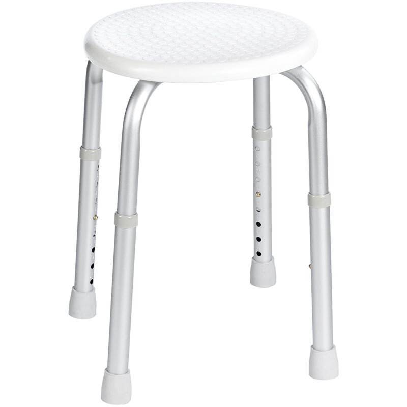 foto del prodotto ridder a00603101 sgabello per vasca da bagno doccia, senza braccioli, altezza regolabile, colore bianco