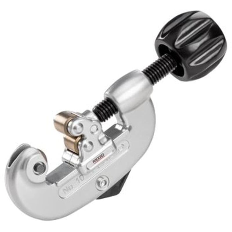 foto del prodotto ridgid 32915 modello 10 tagliatubi con avanzamento a vite con rotella per acciaio inox, capacit 3 25 mm