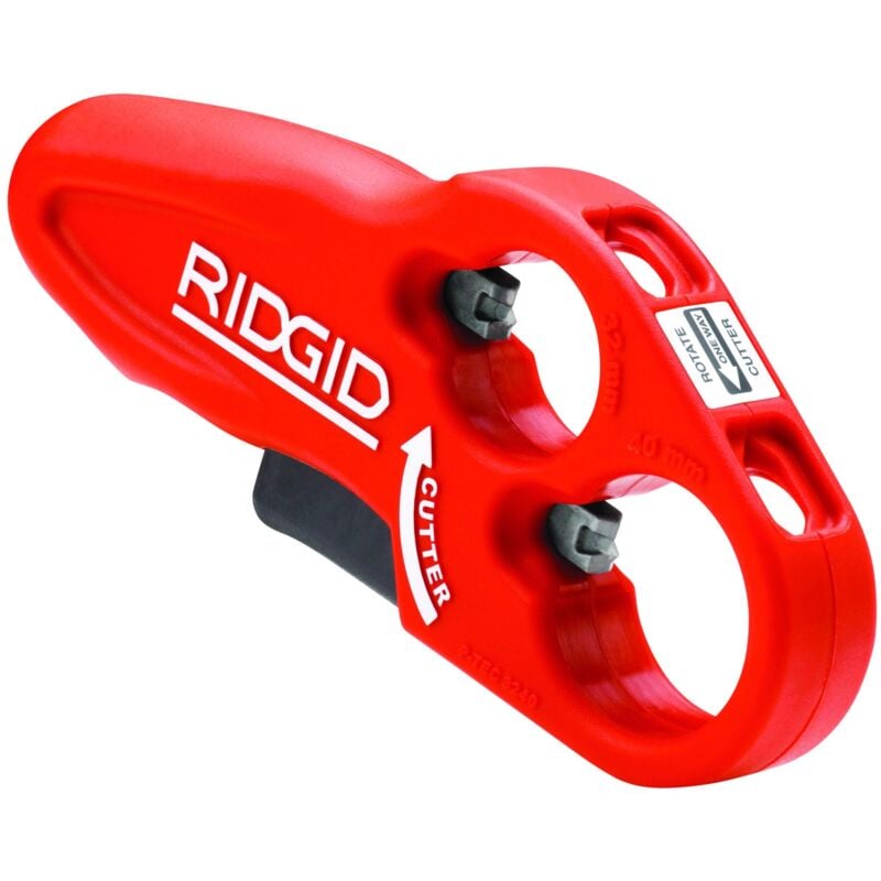 foto del prodotto ridgid 37463 tagliatubi per tubi di scarico in plastica modello ptec 3240, tagliatubi da 32 mm a 40 mm