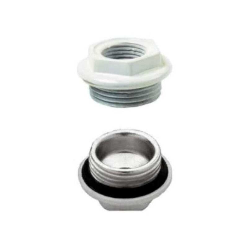 foto del prodotto riduttore 1 1 2, filettatura dritta, bianco, con guarnizione