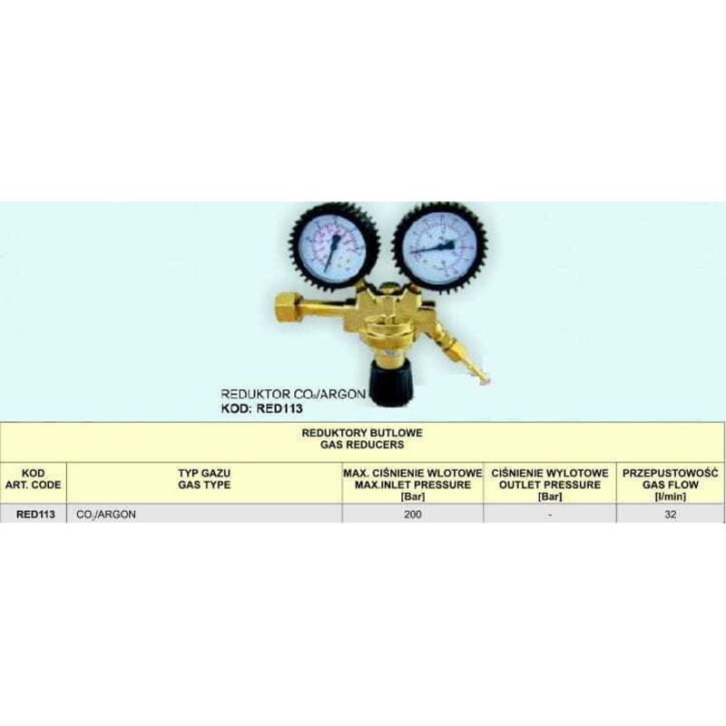 foto del prodotto riduttore argon co2 2 orologi