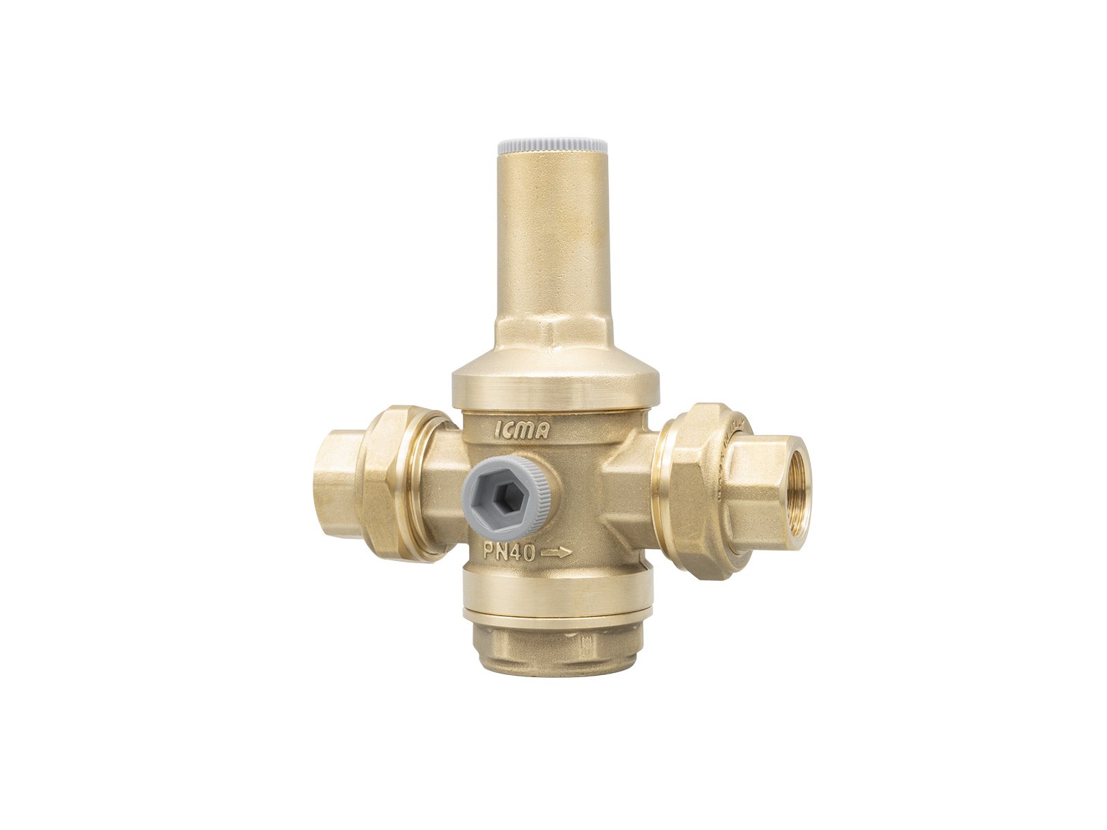 foto del prodotto riduttore di pressione 1 1 2 per acqua icma art.245 attacco femmina