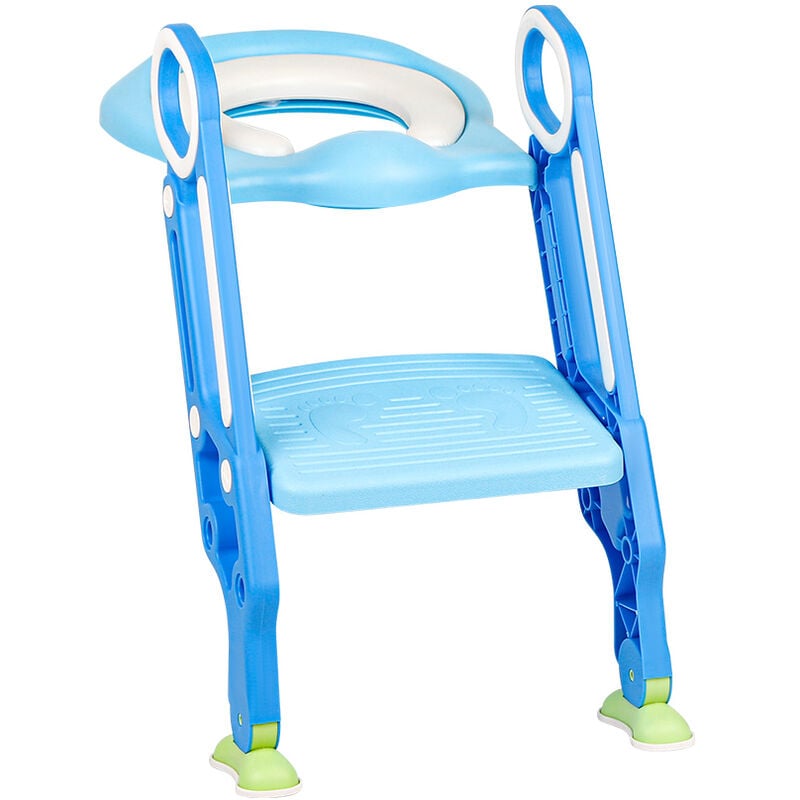 foto del prodotto riduttore water bambini riduttore wc per bambini con scaletta pieghevole per l addestramento al vasino, sedile per wc per bambini,riduttore wc con