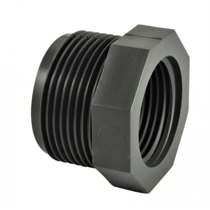 foto del prodotto riduzione di pressione corta in pvc, maschio 20x27 3 4 femmina 15x21 1 2 