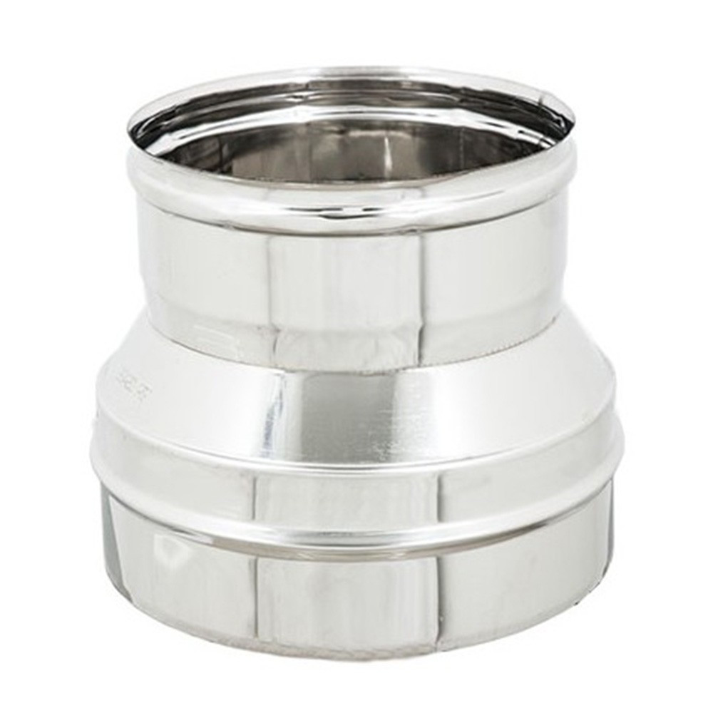 foto del prodotto riduzione inox da m 140 a f variabile spessore 6 decimi aisi 304, diametro 100mm
