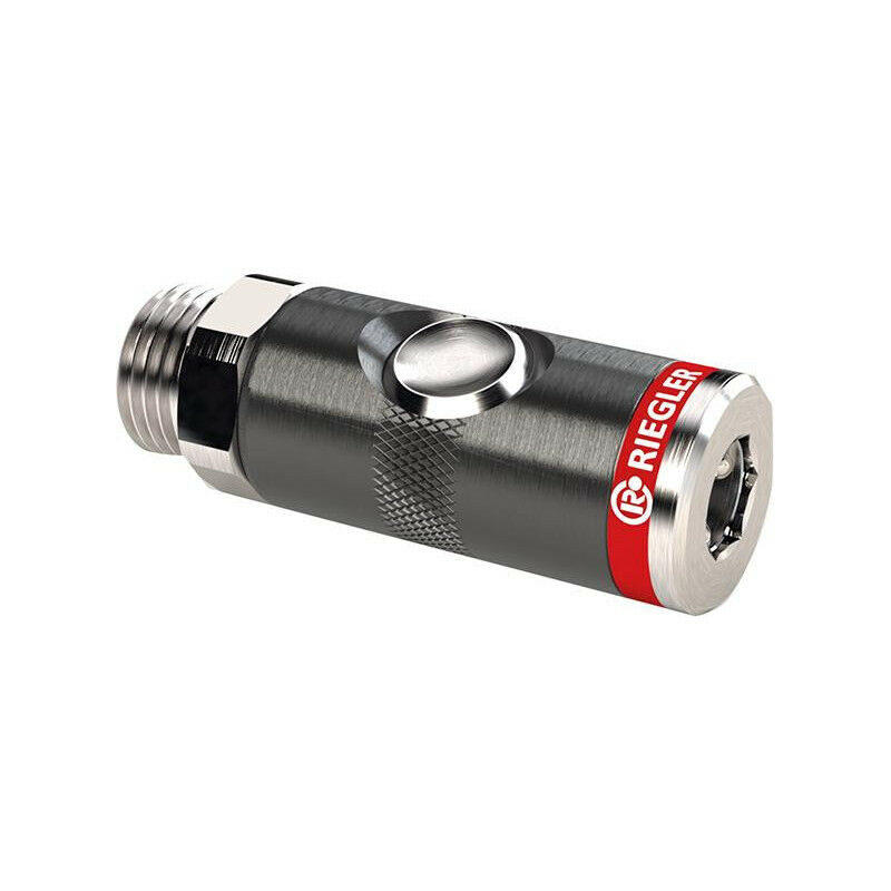 foto del prodotto riegler accoppiamento di sicurezza rotante con pulsante. no 7,4 mm ag g1 2