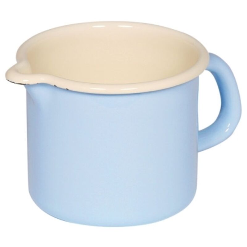 foto del prodotto riess casseruola 9cm 0,5 litri smalto blu pastello classico