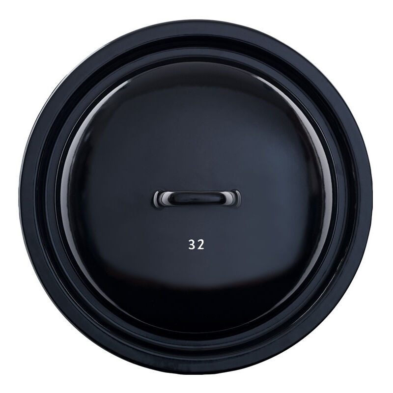 foto del prodotto riess classic coperchio gigante 32 cm smalto nero