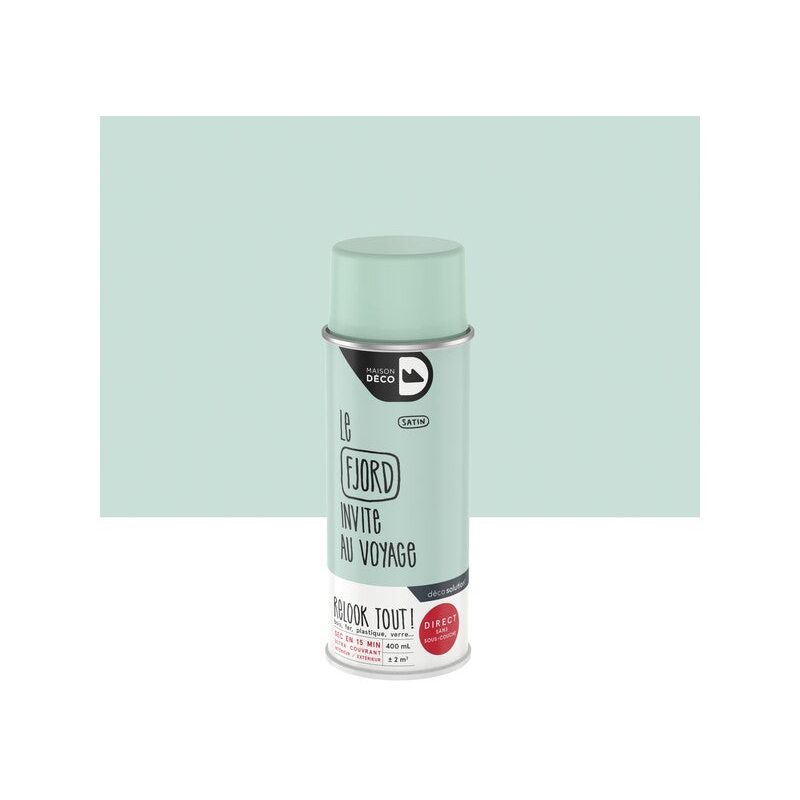 foto del prodotto rifacimento vernice spray per tutte le maison deco satinato blu fiordo 0,400 l maison deco