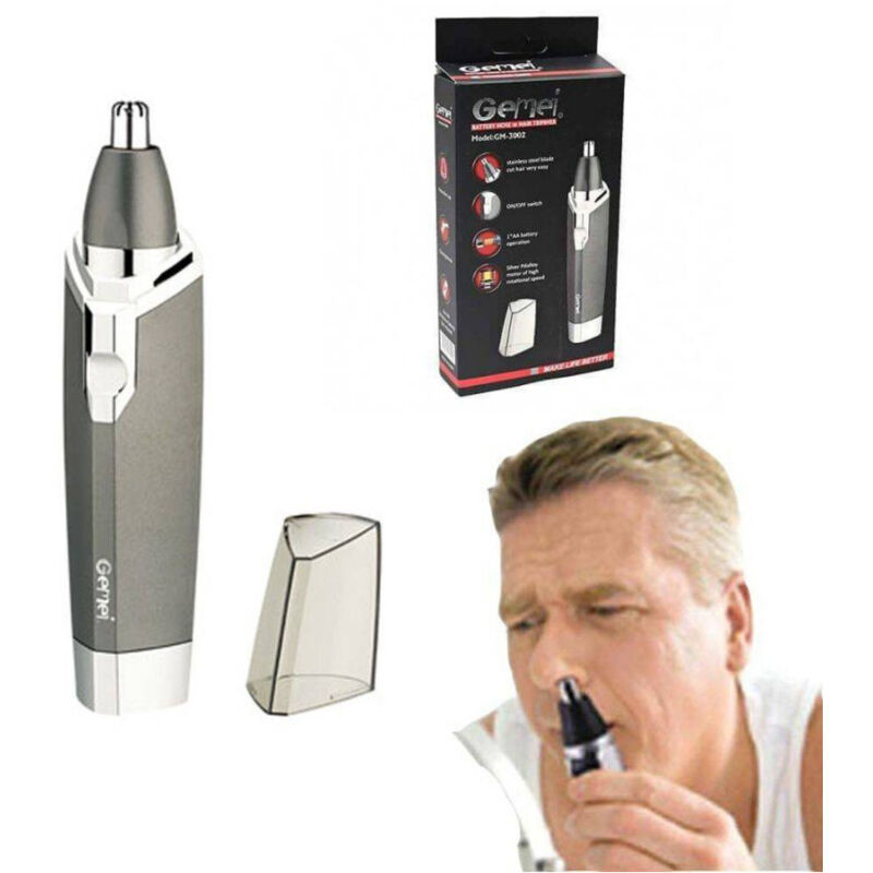 foto del prodotto rifinitore regolabarba a batteria trimmer per naso orecchie capelli gm 3002 maxtech