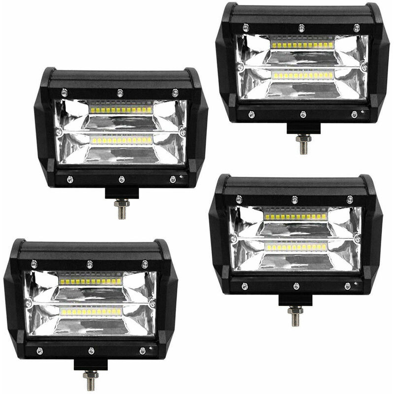 foto del prodotto riflettori led arbeitsscheinwerfer 4 x 72w led off road scheinwerfer bar wasserdicht ip67 off road nebelscheinwerfer f r motorrad auto atv suv