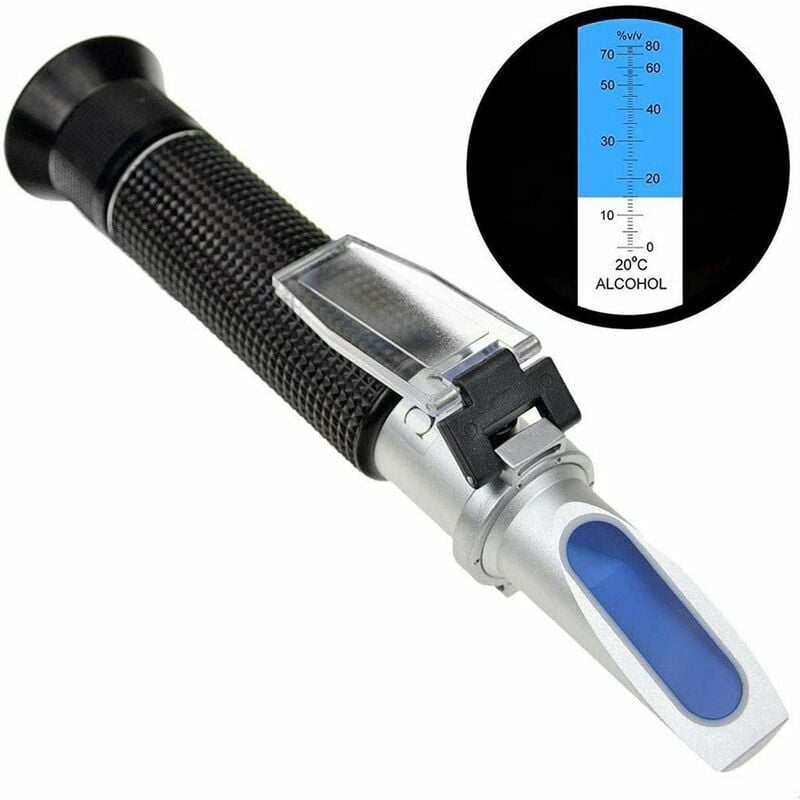 immagine 0 del prodotto rifrattometro per alcol per la misurazione della percentuale in volume di alcol superalcolico con compensazione automatica della temperatura atc ,
