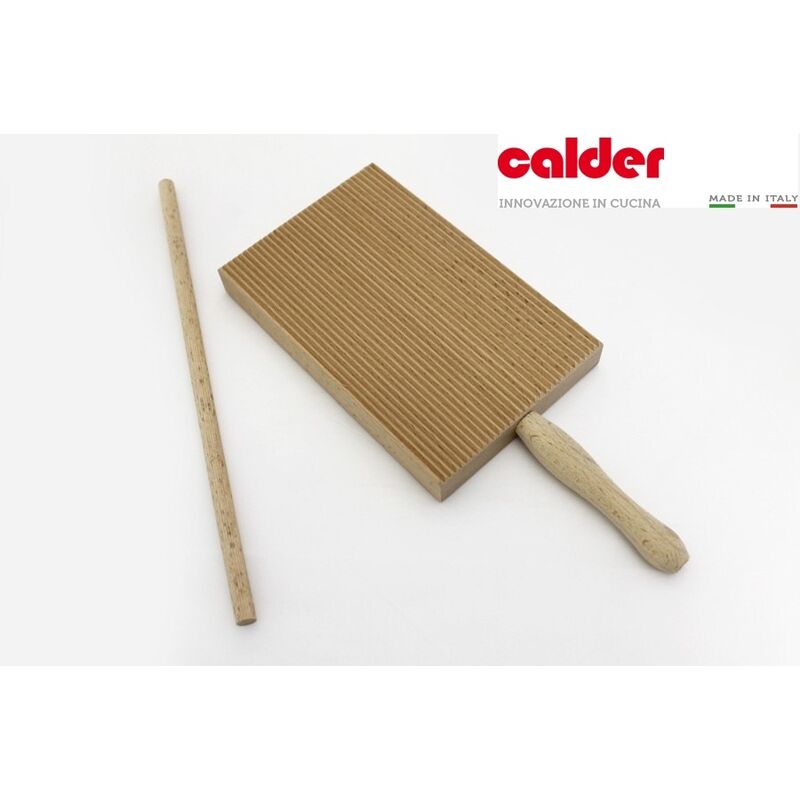 foto del prodotto rigagnocchi pettine per garganelli in legno con bacchetta pasta fresca new
