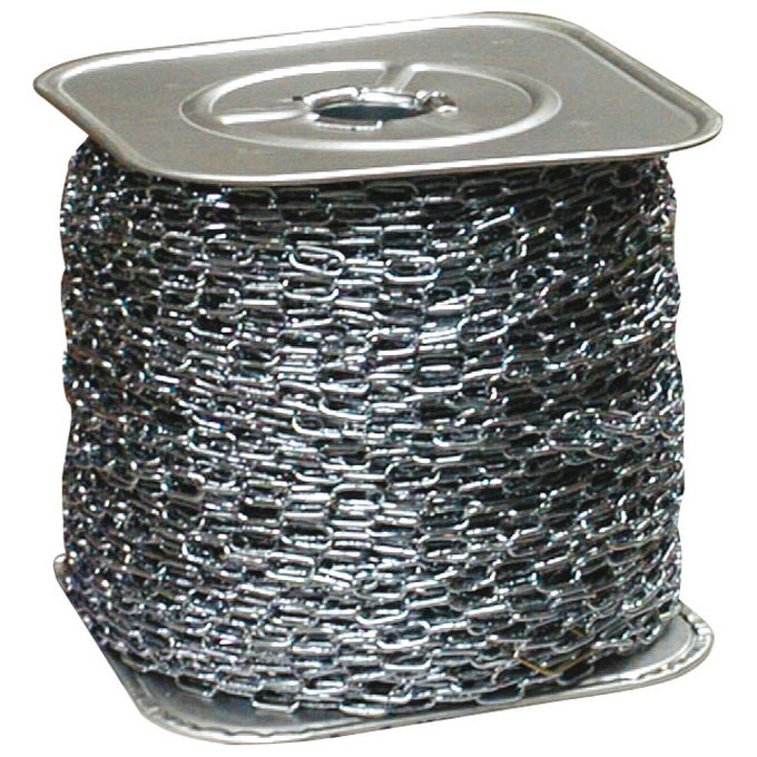 foto del prodotto rigamonti catena genovese 20 4.5mm lunghezza 50mt in acciaio zincato per uso industriale e domestico