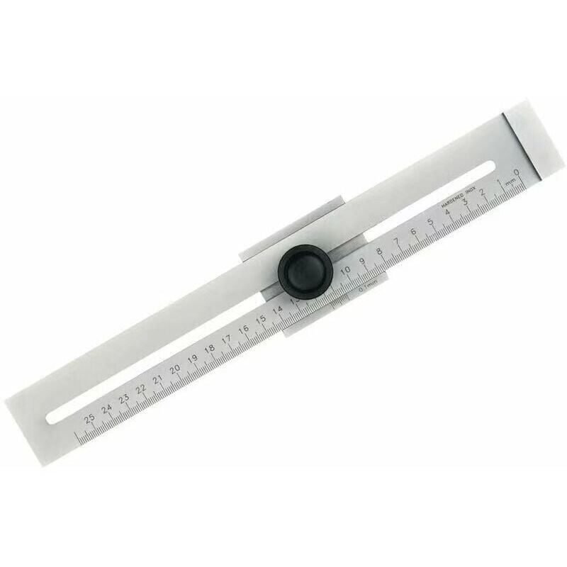 foto del prodotto righello di marcatura in acciaio inox campo di misurazione in metallo 250mm, 1 pezzo