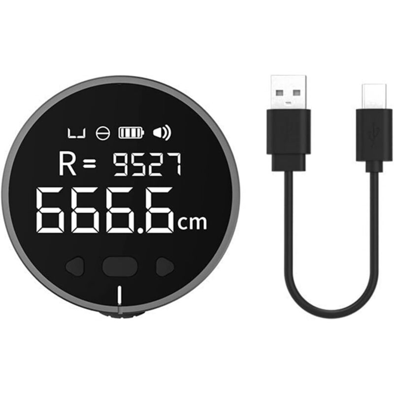 foto del prodotto righello elettronico 8 in 1 con display lcd, telemetro, strumento di misurazione della lunghezza portatile ad alta precisione per misurazioni di