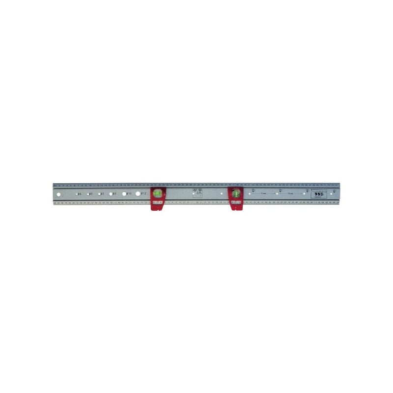 foto del prodotto righello in alluminio con livella multiuso 750 mm outifrance